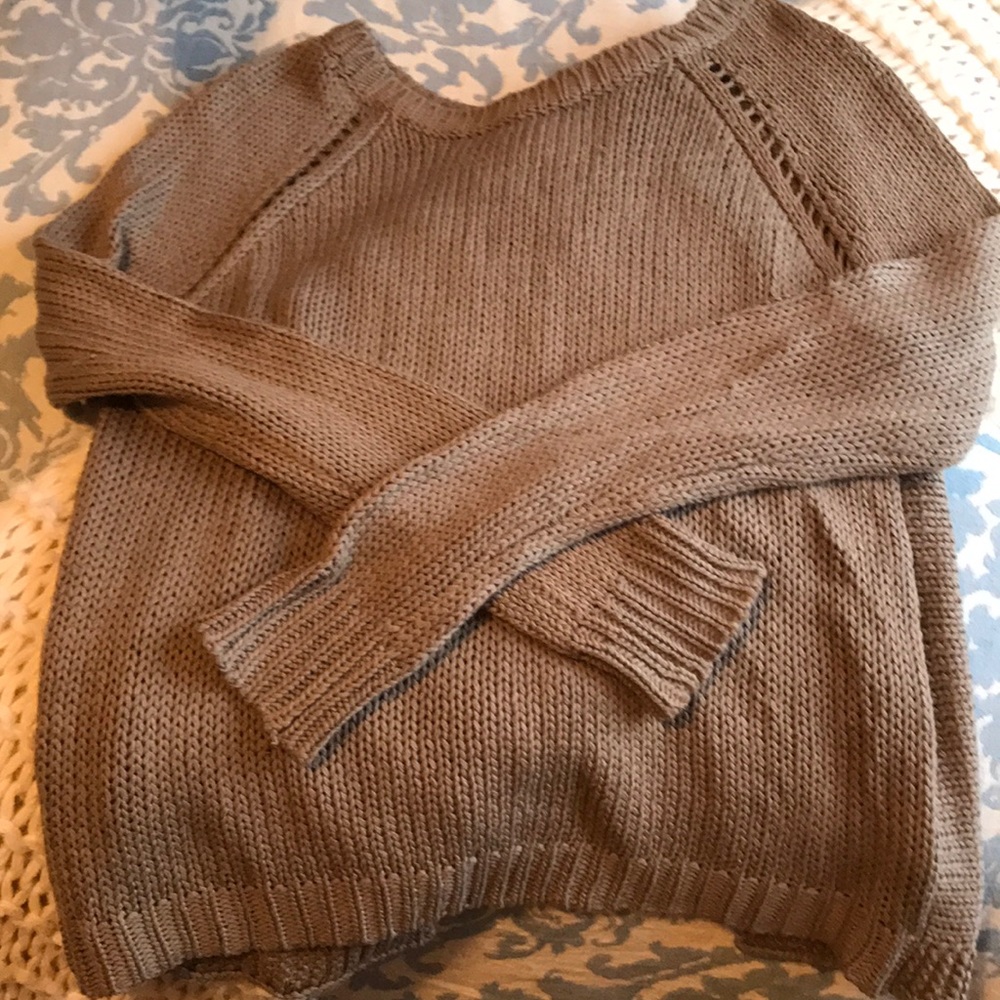 BB Dakota Open Back Brown Sweater